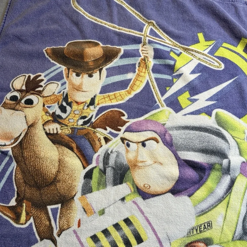 Disney Pixar Toy Story Buzz Lightyear Woody Ride Like a Rocket Beach Towel